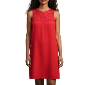 Witchery silk and lace sleeveless shift mini dress size 8 excellent condition